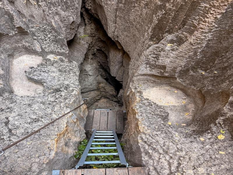 Looking down the ladder