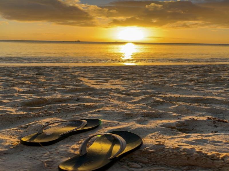 Ending the day with another beach sunset