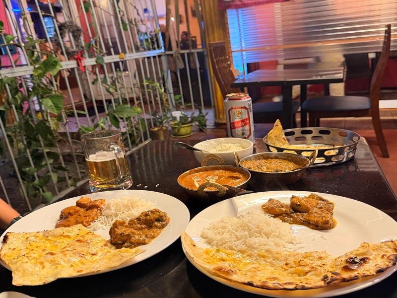 First Indian food dinner
