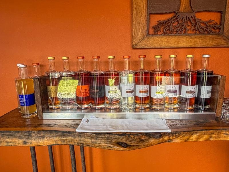 Rum tasting many different kinds