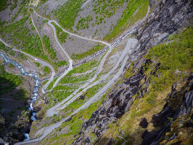 The road was closed due to rockfall