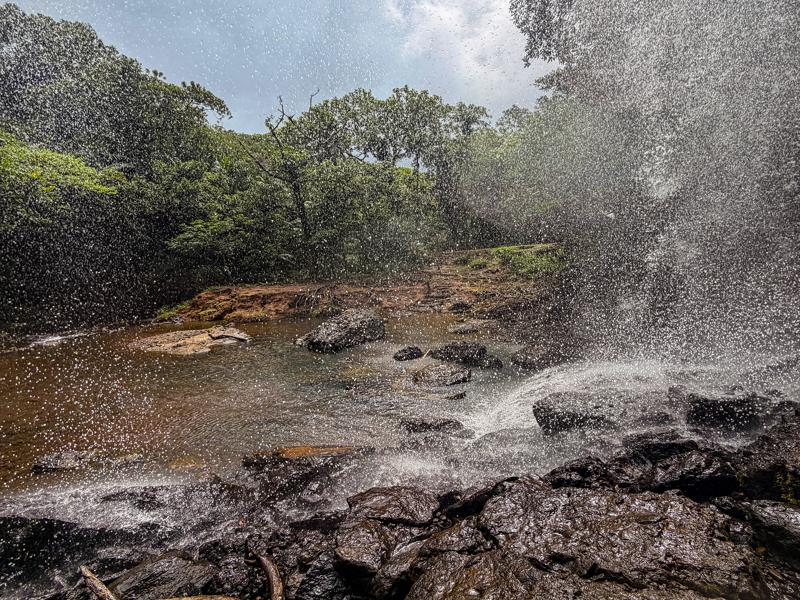 Going behind the waterfall