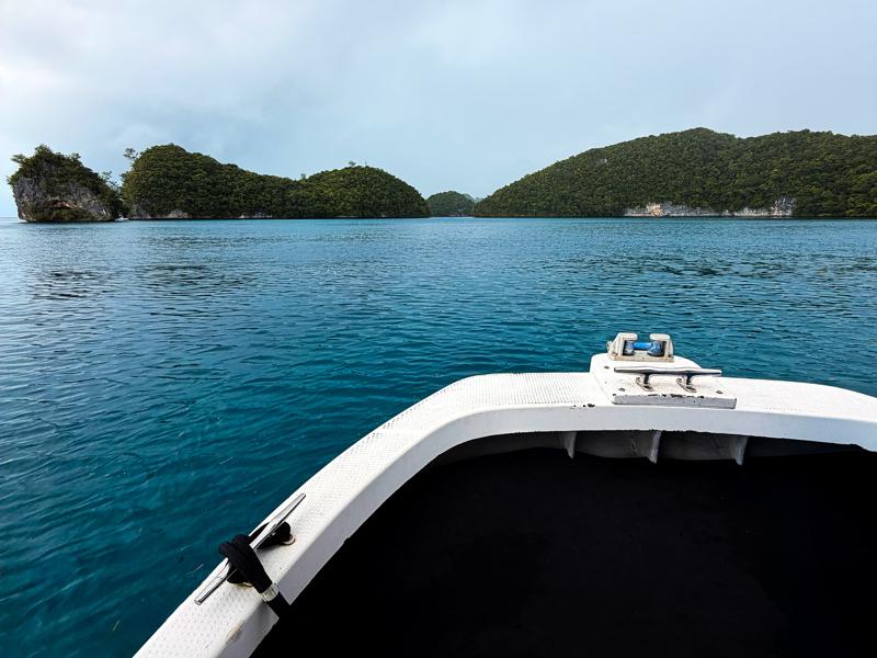 View from the front of the boat