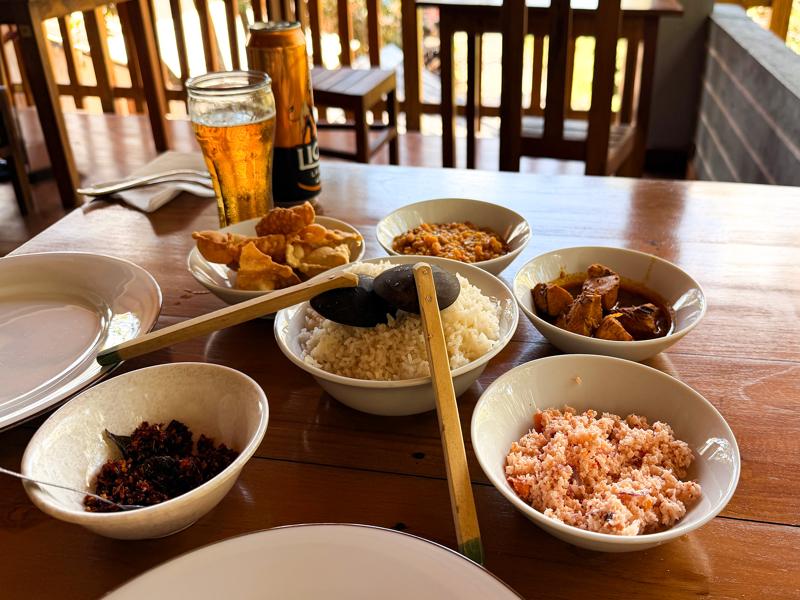 First Sri Lankan curry for lunch