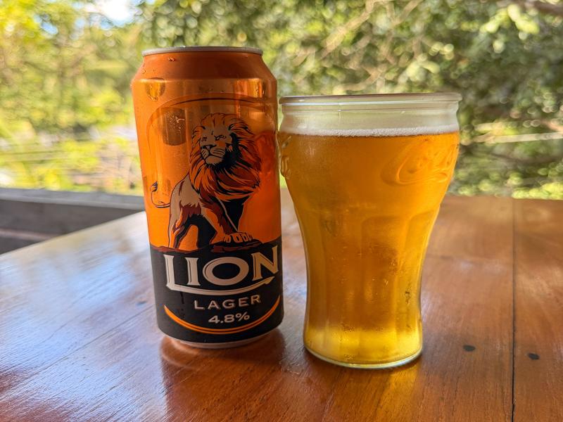 Lion lager Sri Lankan beer is the most popular