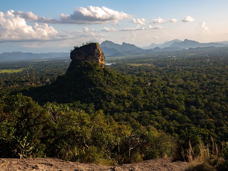 View of Lion Rock fortress from Piduangala