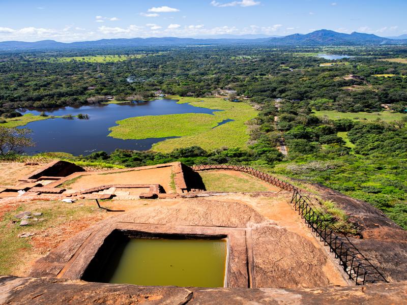 Fortress on top of Sigiriya