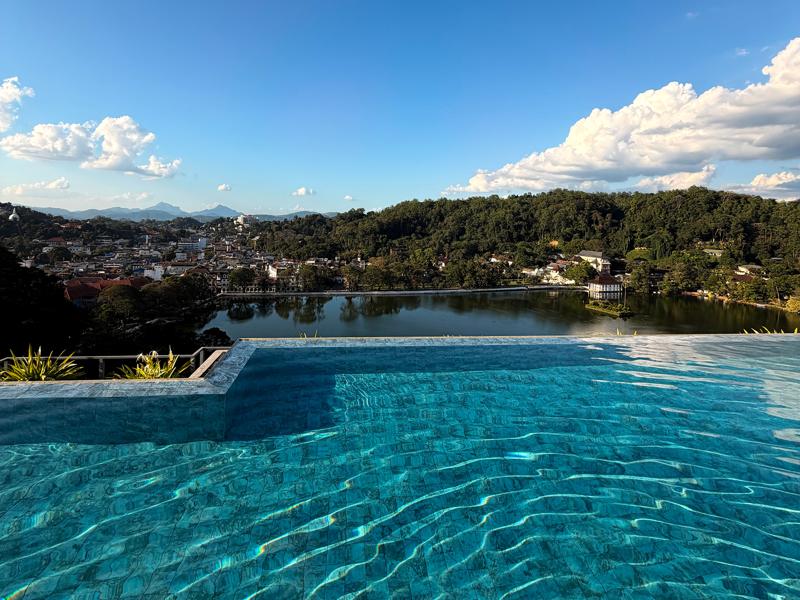 The pool at The Trees hotel, Kandy