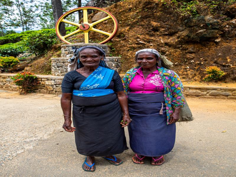 We asked these tea pickers for a picture
