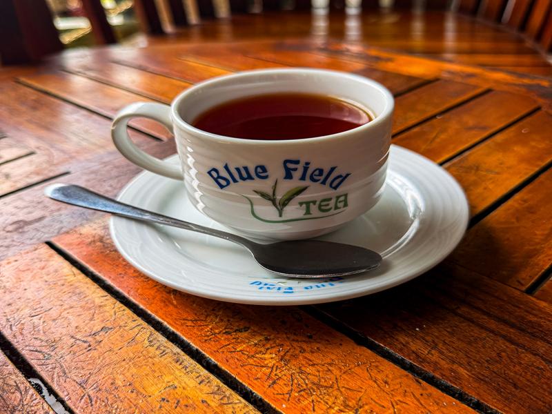 At the end we got a sample of the tea