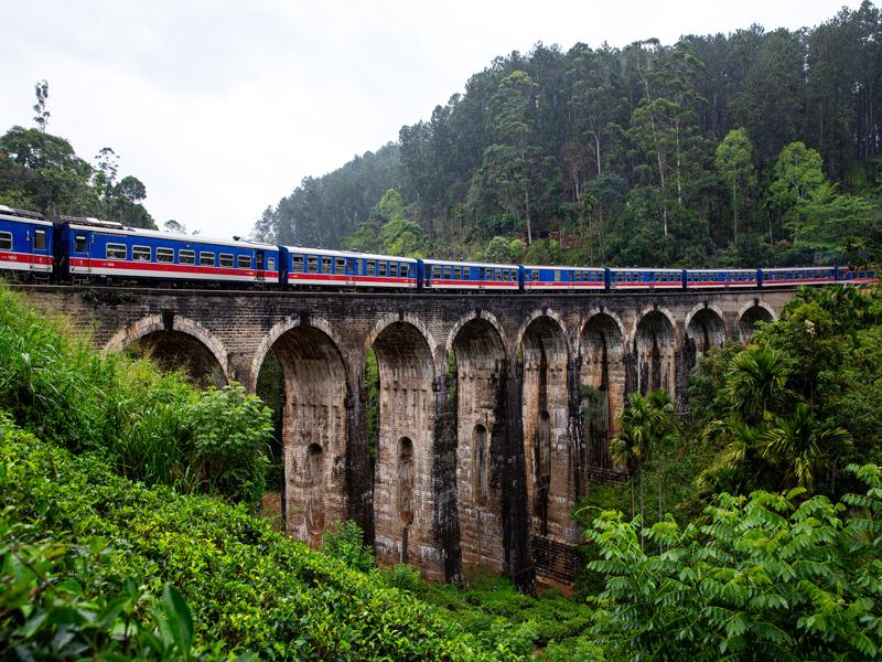 We waited for about an hour to see the train pass over the bridge