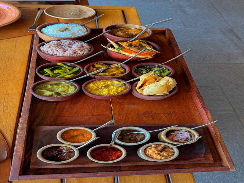 Huge Sri Lankan curry lunch at the Hilton