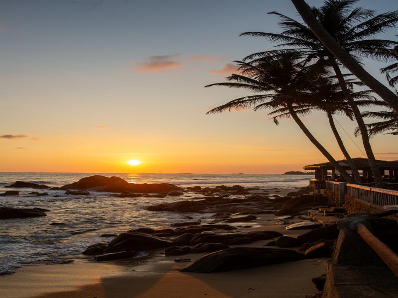 Sunset views from the cafe