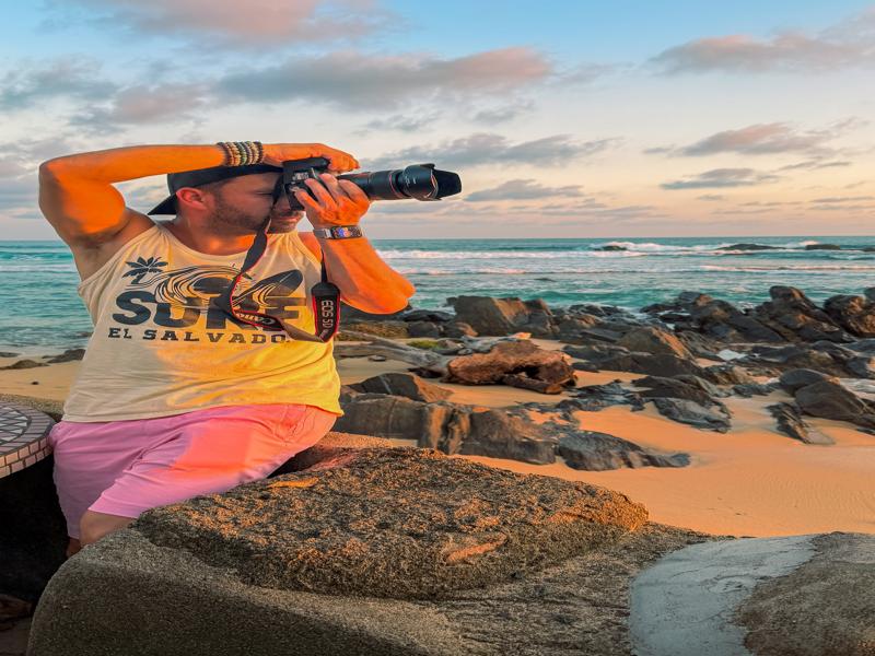 Taking sunset photos