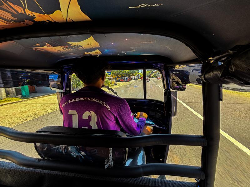 Our tuk tuk driver Chamika