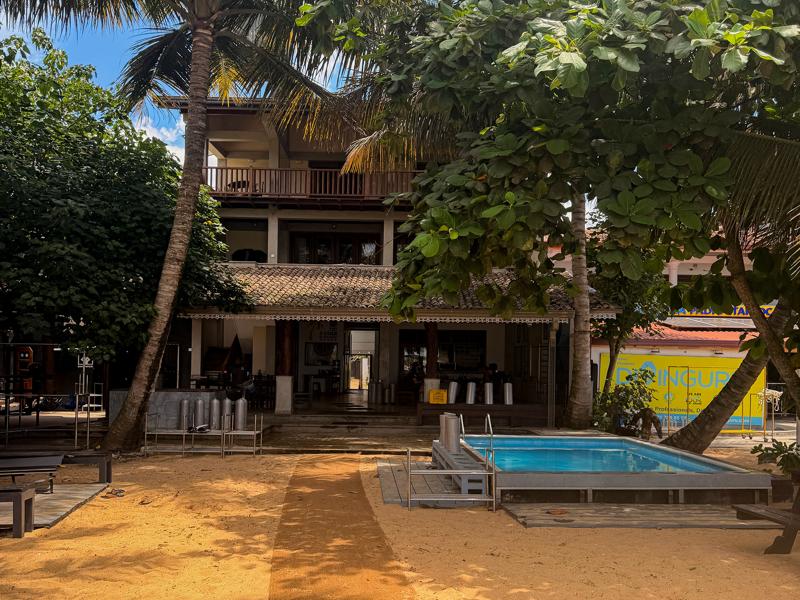 Dive shop from the beach