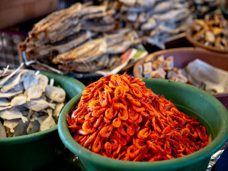Shrimp and dried fish