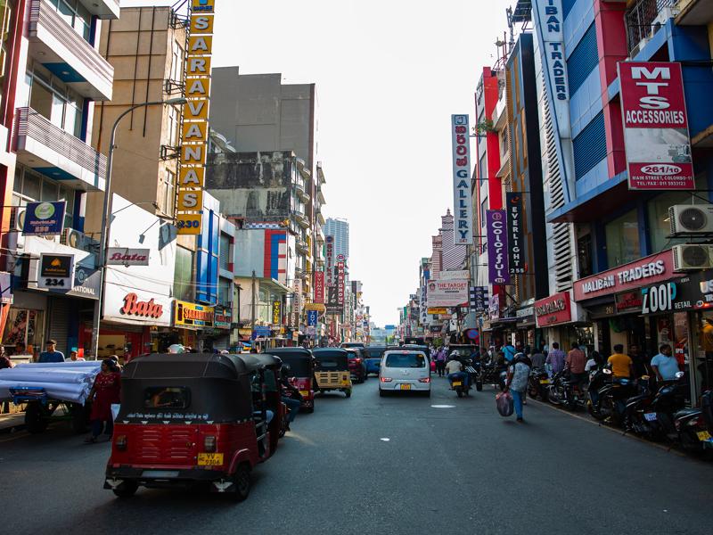 Streets of Colombo near the market area
