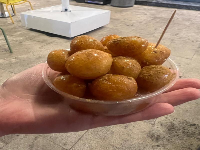 Donut ball dessert