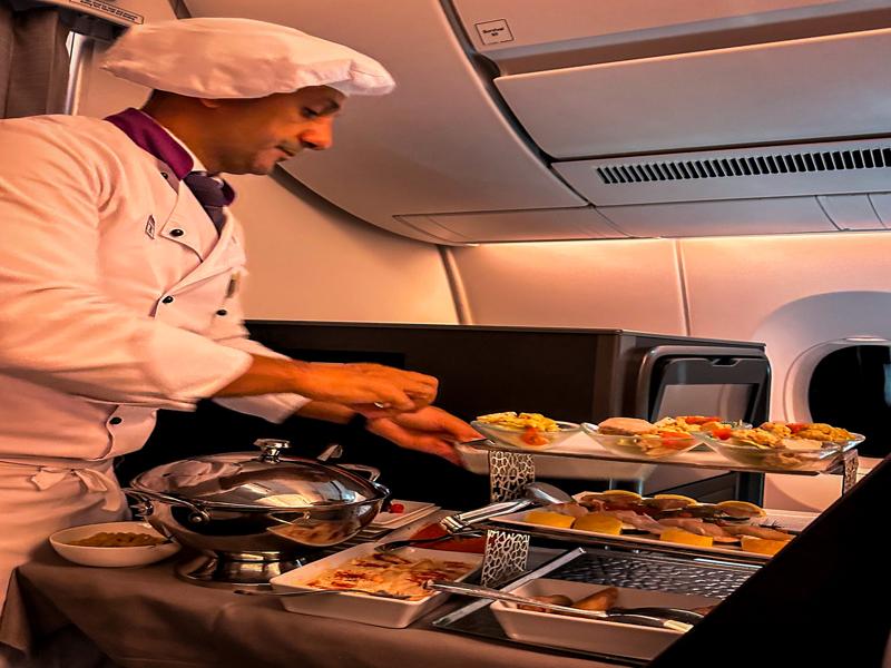 Turkish Airlines business class chef