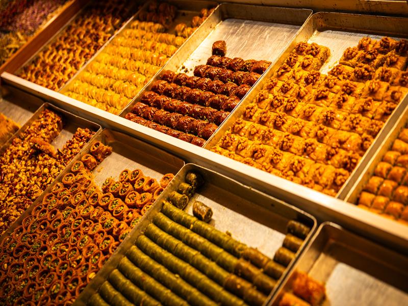 Lots of baklava