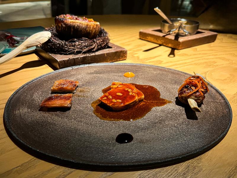 Trio of lamb