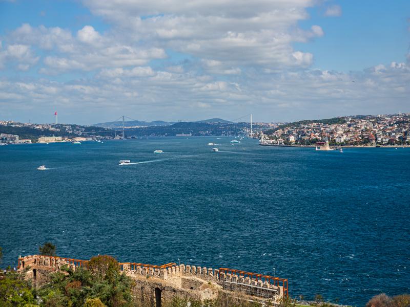 The Bosphorus from Topkapi Palace